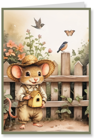 Creatief Art Sweet Little Mice Card Kit (RE2530-0193)
