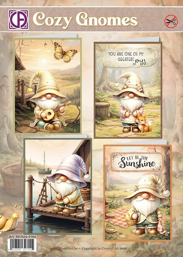 Creatief Art Cozy Gnomes Card Kit (RE2530-0194)