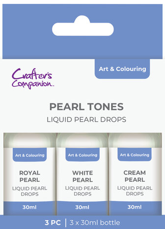 Crafter's Companion Pearl Drops Pearl Tones (3pcs) (CC-PDROP-PEA)