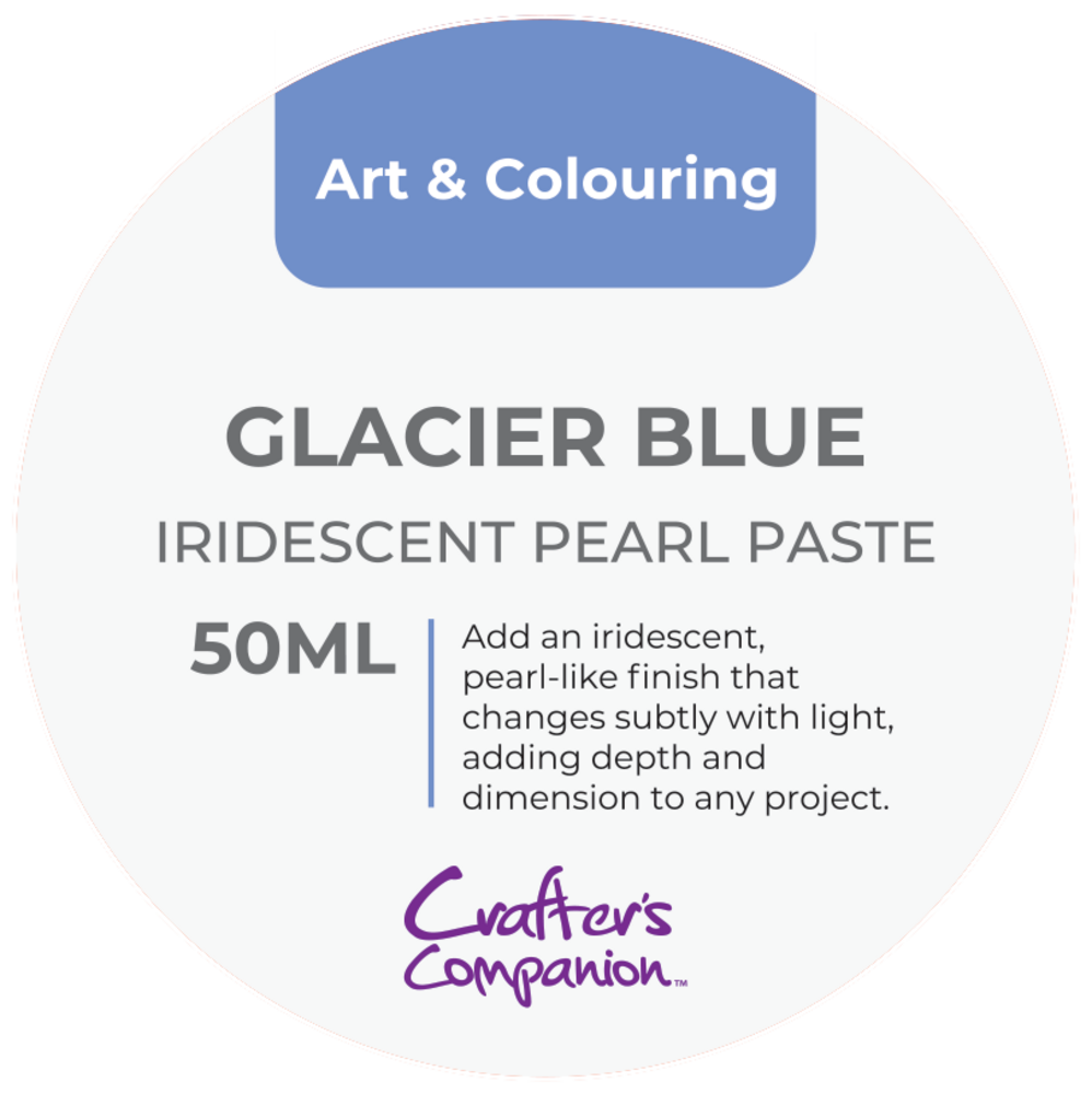 Crafter's Companion Iridescent Pearl Paste Glacier Blue 50ml (CC-IRIPERP-GLBL)