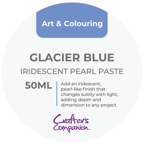 Crafter's Companion Iridescent Pearl Paste Glacier Blue 50ml (CC-IRIPERP-GLBL)