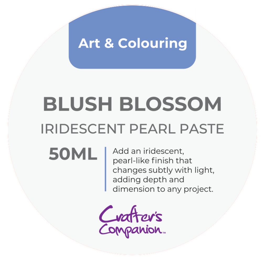 Crafter's Companion Iridescent Pearl Paste Blush Blossom 50ml (CC-IRIPERP-BLBL)