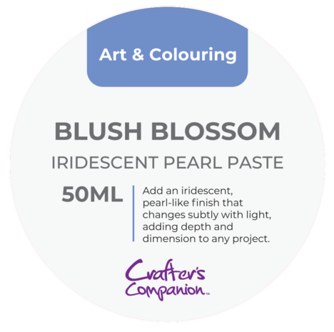 Crafter's Companion Iridescent Pearl Paste Blush Blossom 50ml (CC-IRIPERP-BLBL)