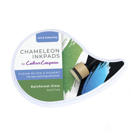 Crafter's Companion Chameleon Inkpad Rainforest Glow (CC-IP-CMEL-RAIGR) Crafter's Companion Chameleon Inkpad Rainforest Glow (CC-IP-CMEL-RAIGR)