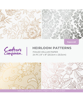 Crafter's Companion Heirloom Patterns 8x8 Inch Vellum Pad (CC-VELPAD8-HP)