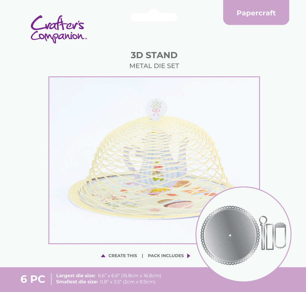 Crafter's Companion Cake Stand Metal Die 3D Stand (CC-MD-3DSTAN)