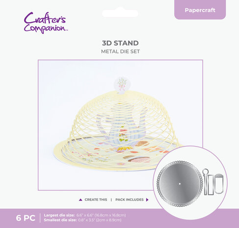Crafter's Companion Cake Stand Metal Die 3D Stand (CC-MD-3DSTAN)