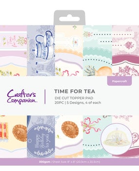 Crafter's Companion Cake Stand Die 8x8 Inch Topper Pad Time for Tea (CC-TOP8-TFT)