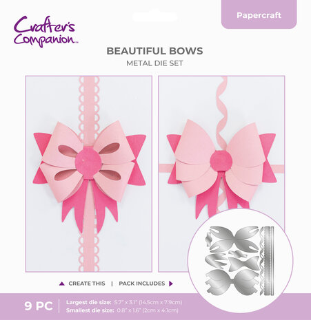 Crafter's Companion Beautiful Bows Metal Die (CC-MD-BEABOW) Crafter's Companion Beautiful Bows Metal Die (CC-MD-BEABOW)