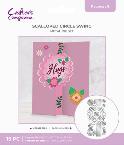 Crafter's Companion Swing Metal Die Scalloped Circle Swing (CC-MD-SCSW) Crafter's Companion Swing Metal Die Scalloped Circle Swing (CC-MD-SCSW)