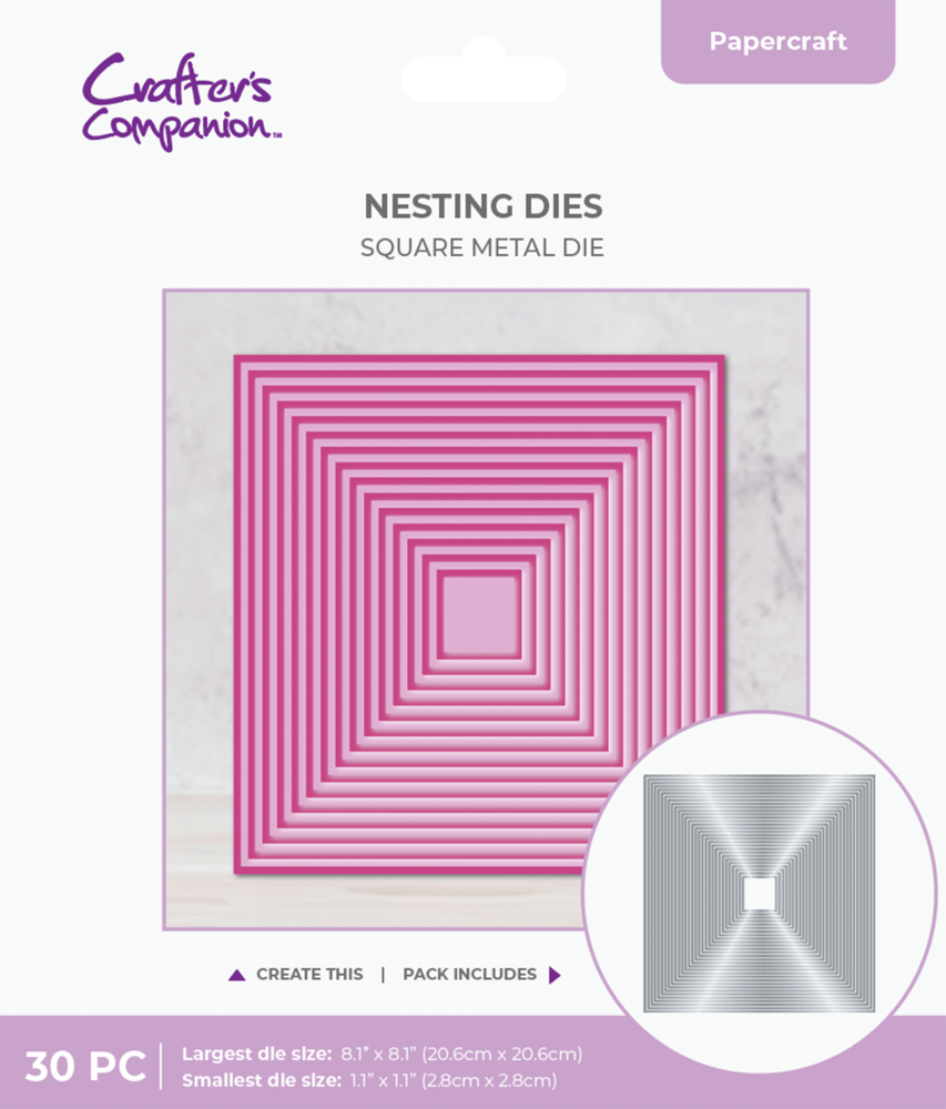 Crafter's Companion Nesting Metal Die 8 Inch Square (CC-MD-ELE-8SQUA)