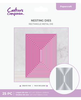 Crafter's Companion Nesting Metal Die 8 Inch Rectangle (CC-MD-ELE-8RECT)