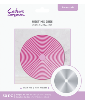 Crafter's Companion Nesting Metal Die 8 Inch Circle (CC-MD-ELE-8CIRC)