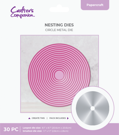 Crafter's Companion Nesting Metal Die 8 Inch Circle (CC-MD-ELE-8CIRC)