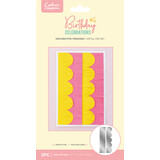 Crafter's Companion Birthday Celebrations Metal Dies Decorative Fringing (CC-BC-MD-DECFR)