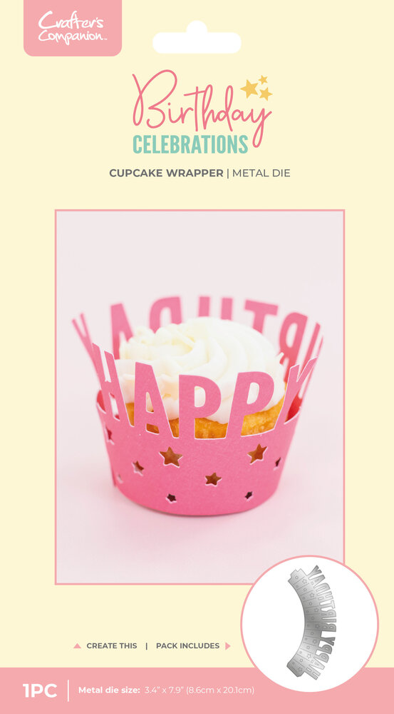 Crafter's Companion Birthday Celebrations Metal Dies Cupcake Wrapper (CC-BC-MD-CWRA) Crafter's Companion Birthday Celebrations Metal Dies Cupcake Wrapper (CC-BC-MD-CWRA)