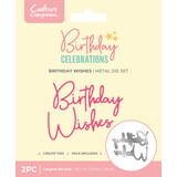 Crafter's Companion Birthday Celebrations Metal Dies Birthday Wishes (CC-BC-MD-BDAYW)