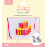 Crafter's Companion Birthday Celebrations Metal Die 3D Pop-Up Candles (CC-BC-MD-3DCAN)