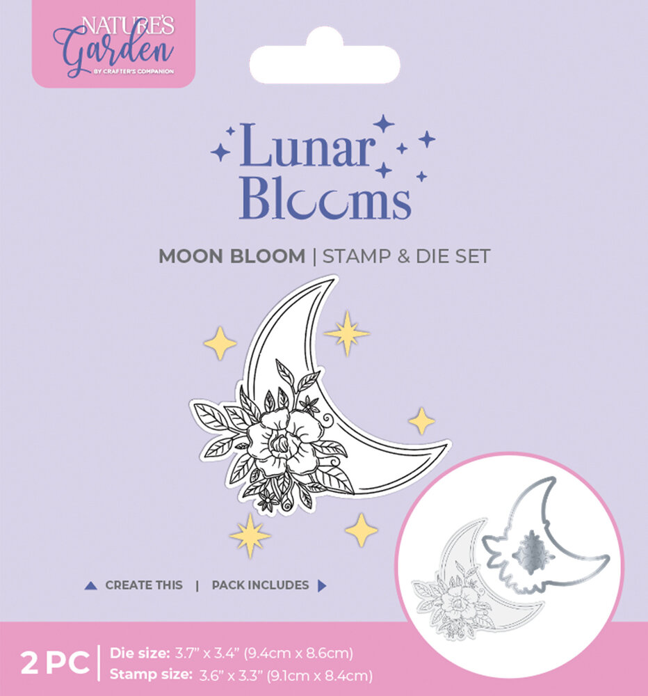 Crafter's Companion Lunar Blooms Stamp & Die Moon Bloom (NG-LB-STD-MBLO) Crafter's Companion Lunar Blooms Stamp & Die Moon Bloom (NG-LB-STD-MBLO)