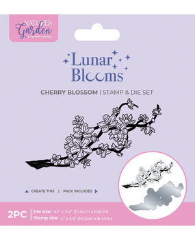 Crafter's Companion Lunar Blooms Stamp & Die Cherry Blossom (NG-LB-STD-CHER)