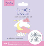 Crafter's Companion Lunar Blooms Metal Dies Night Sky (NG-LB-MD-NSKY)