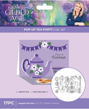 Crafter's Companion The Gilded Age Metal Die Pop-up Tea Party (SS-TGA-MD-TPTY)