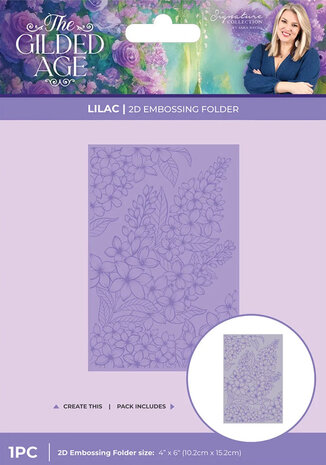 Crafter's Companion The Gilded Age 6x4 Inch 2D Embossing Folder Lilac (SS-TGA-2D-EF4-LIL) Crafter's Companion The Gilded Age 6x4 Inch 2D Embossing Folder Lilac (SS-TGA-2D-EF4-LIL)