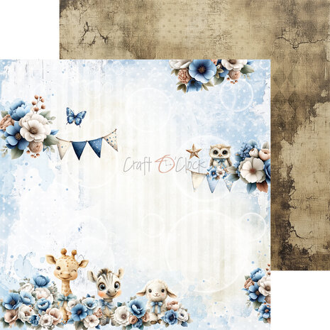 Craft O'Clock Baby Boy Universe 8x8 Inch Paper Set (CC-C84-BBU-07) Craft O'Clock Baby Boy Universe 8x8 Inch Paper Set (CC-C84-BBU-07)