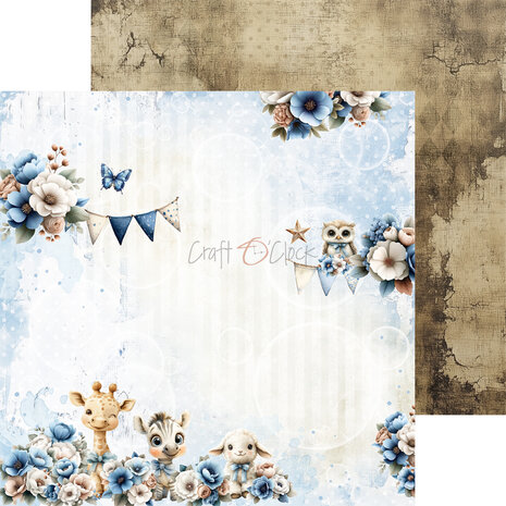 Craft O'Clock Baby Boy Universe 6x6 Inch Paper Set (CC-C84-BBU-10)
