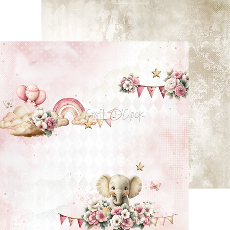 Craft O'Clock Baby Girl Universe 8x8 Inch Paper Set (CC-C83-BGU-07) Craft O'Clock Baby Girl Universe 8x8 Inch Paper Set (CC-C83-BGU-07)