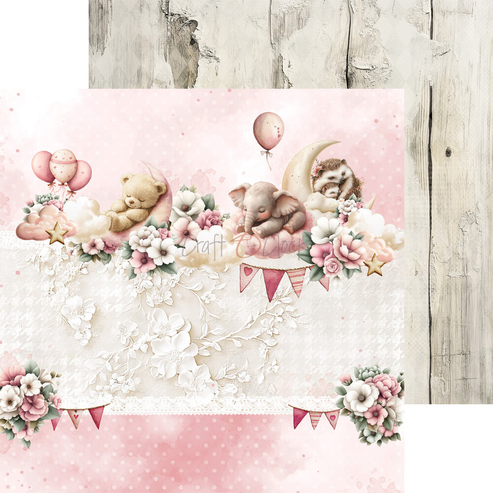 Craft O'Clock Baby Girl Universe 8x8 Inch Paper Set (CC-C83-BGU-07) Craft O'Clock Baby Girl Universe 8x8 Inch Paper Set (CC-C83-BGU-07)