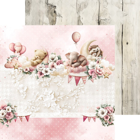 Craft O'Clock Baby Girl Universe 8x8 Inch Paper Set (CC-C83-BGU-07) Craft O'Clock Baby Girl Universe 8x8 Inch Paper Set (CC-C83-BGU-07)