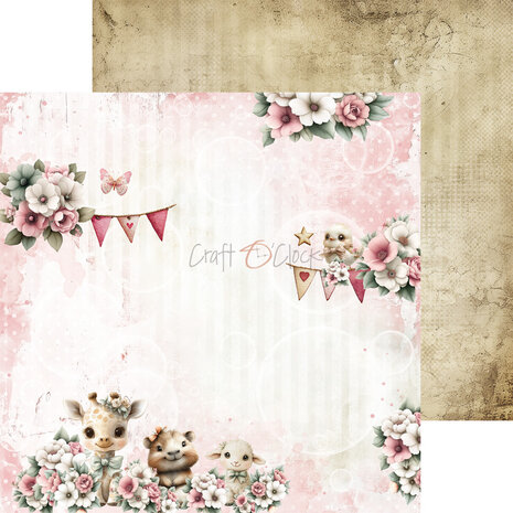 Craft O'Clock Baby Girl Universe 8x8 Inch Paper Set (CC-C83-BGU-07) Craft O'Clock Baby Girl Universe 8x8 Inch Paper Set (CC-C83-BGU-07)