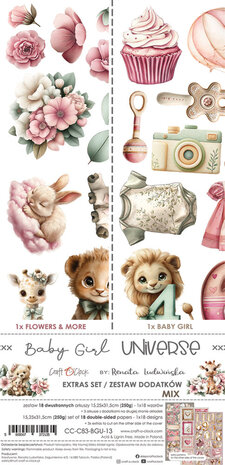 Craft O'Clock Baby Girl Universe Extras Set Mix (CC-C83-BGU-13) Craft O'Clock Baby Girl Universe Extras Set Mix (CC-C83-BGU-13)
