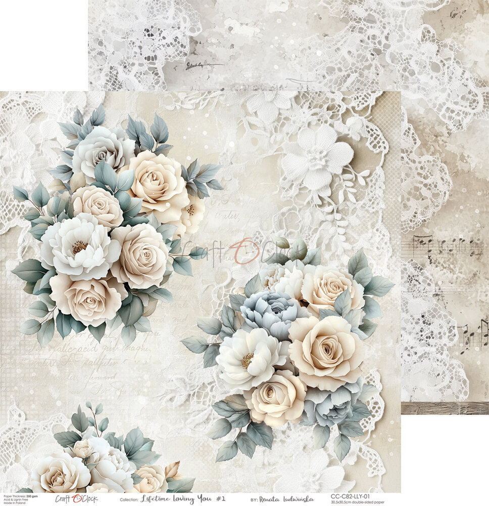 Craft O'Clock Lifetime Loving You 12x12 Inch Paper Set (CC-C82-LLY-00)