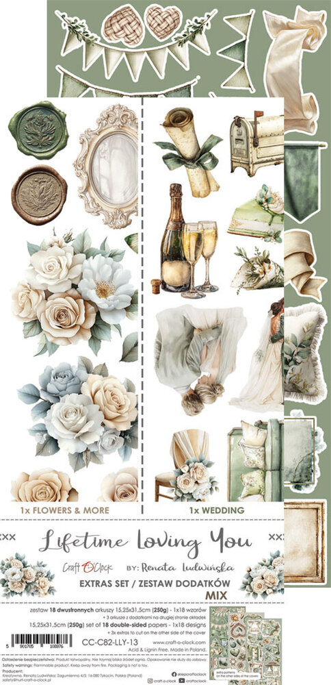 Craft O'Clock Lifetime Loving You Extras Set Mix (CC-C82-LLY-13) Craft O'Clock Lifetime Loving You Extras Set Mix (CC-C82-LLY-13)