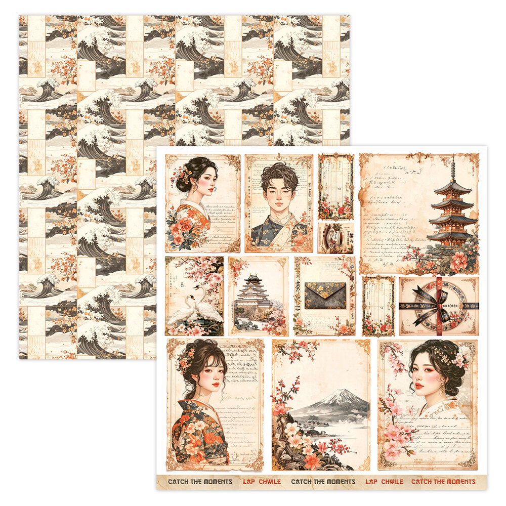 ScrapBoys Lady in Japan 12x12 Inch Art Journal (SB-LAJA-14)