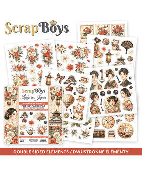 ScrapBoys Lady in Japan 6x6 Inch Pop Up Paper Pad (SB-LAJA-11)