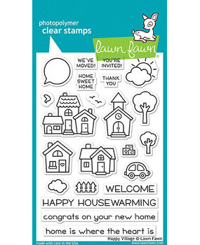 Lawn Fawn Happy Village Clear Stamps (LF1591)