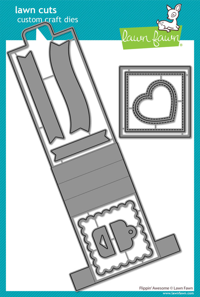 Lawn Fawn Flippin' Awesome Lawn Cuts Dies (LF2043) Lawn Fawn Flippin' Awesome Lawn Cuts Dies (LF2043)