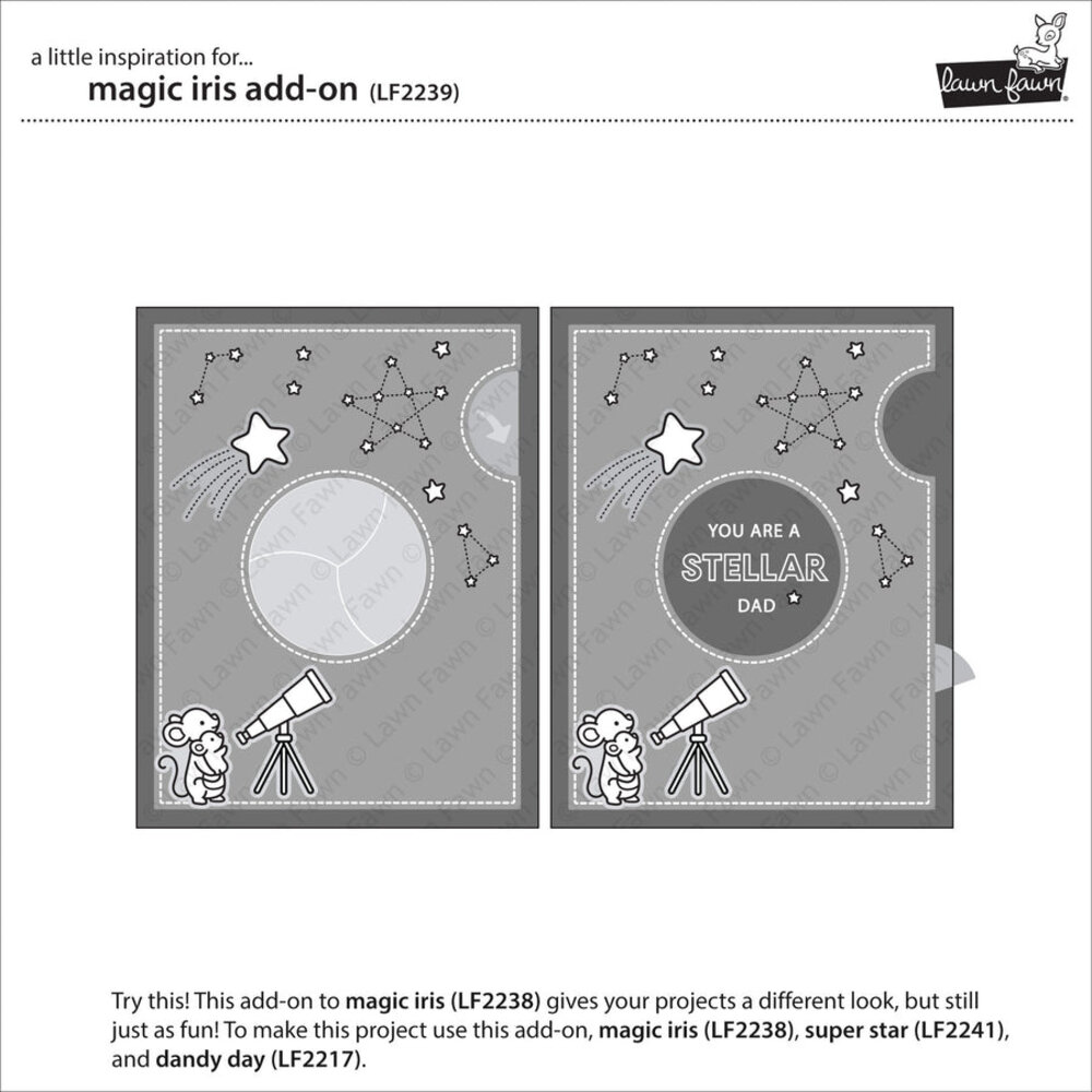 Lawn Fawn Magic Iris Add-On Lawn Cuts Dies (LF2239) Lawn Fawn Magic Iris Add-On Lawn Cuts Dies (LF2239)