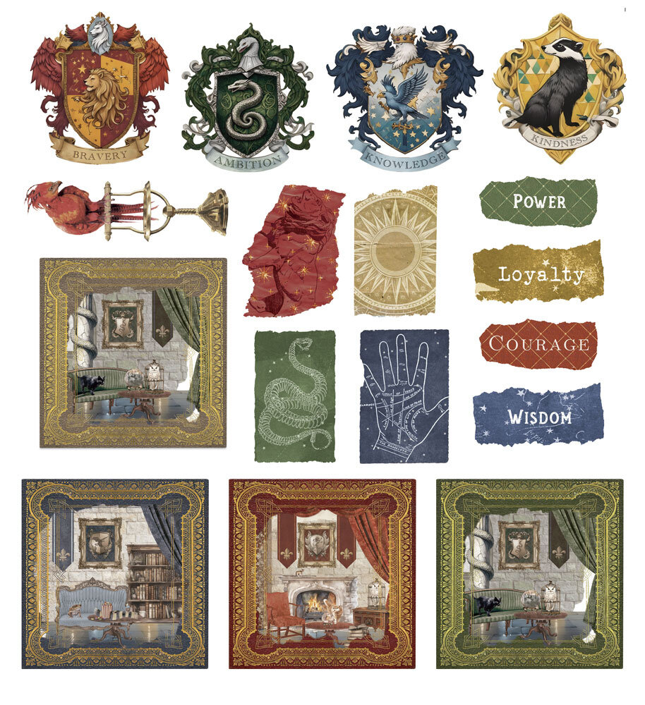 Papers For You Wizarding Adventure Houses Die Cuts (17pcs) (PFY-15867) Papers For You Wizarding Adventure Houses Die Cuts (17pcs) (PFY-15867)