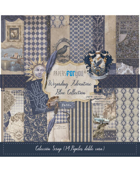 Papers For You Wizarding Adventure Houses Blue 12x12 Inch Scrap Paper Pack (14pcs) (PFY-15821) Papers For You Wizarding Adventure Houses Blue 12x12 Inch Scrap Paper Pack (14pcs) (PFY-15821)
