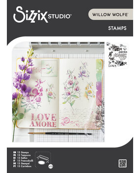 Sizzix Studio Clear Stamps by Willow Wolfe Love Letters (13pcs) (667094)