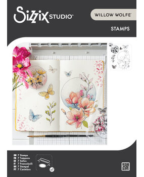 Sizzix Studio Clear Stamps by Willow Wolfe Magnolia (7pcs) (667027)