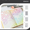 Sizzix Studio Layered Stencils by Willow Wolfe Backgrounds (4pcs) (667004)