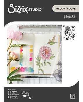 Sizzix Studio Clear Stamps by Willow Wolfe Flowers and Creatures (7pcs) (666926)