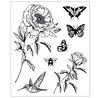 Sizzix Studio Clear Stamps by Willow Wolfe Flowers and Creatures (7pcs) (666926)