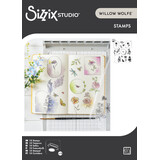 Sizzix Studio Clear Stamps by Willow Wolfe Floral Frames and Mini Flowers (18pcs) (666925)