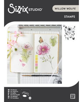 Sizzix Studio Clear Stamps by Willow Wolfe Cosmo and Butterflies (10pcs) (666924)